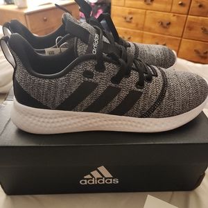Women's adidas puremotion running sneakers size 8M new black/gray